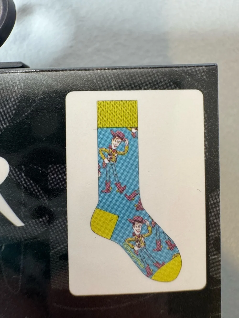 Pixar Disney Toy Story sheriff woody crew novelty graphic socks unisex